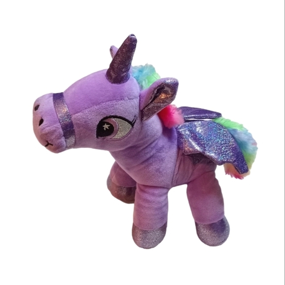 Unicorn Rainbow purple Plush Toy - Picture 2 of 2